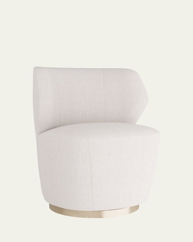 Poppy Velvet Swivel Chair
